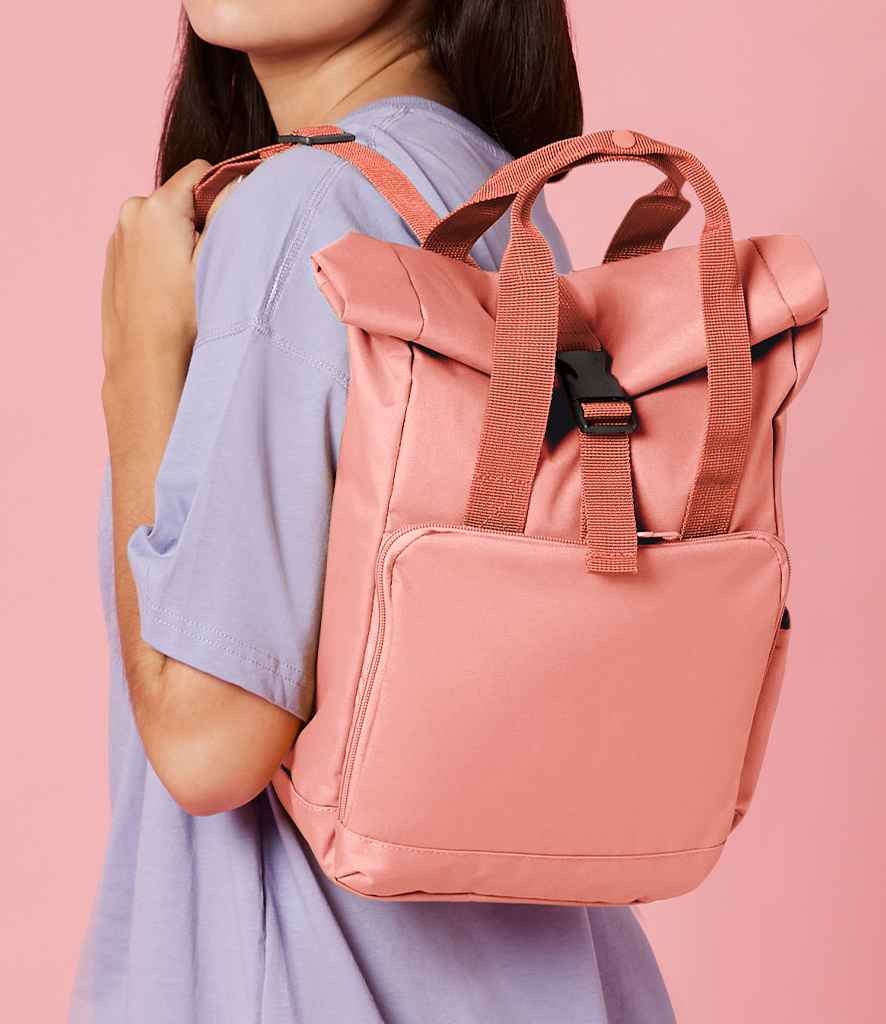 Bagbase Roll Top Laptop Backpack - Recycled RPET Material With 15.6" Padded Sleeve