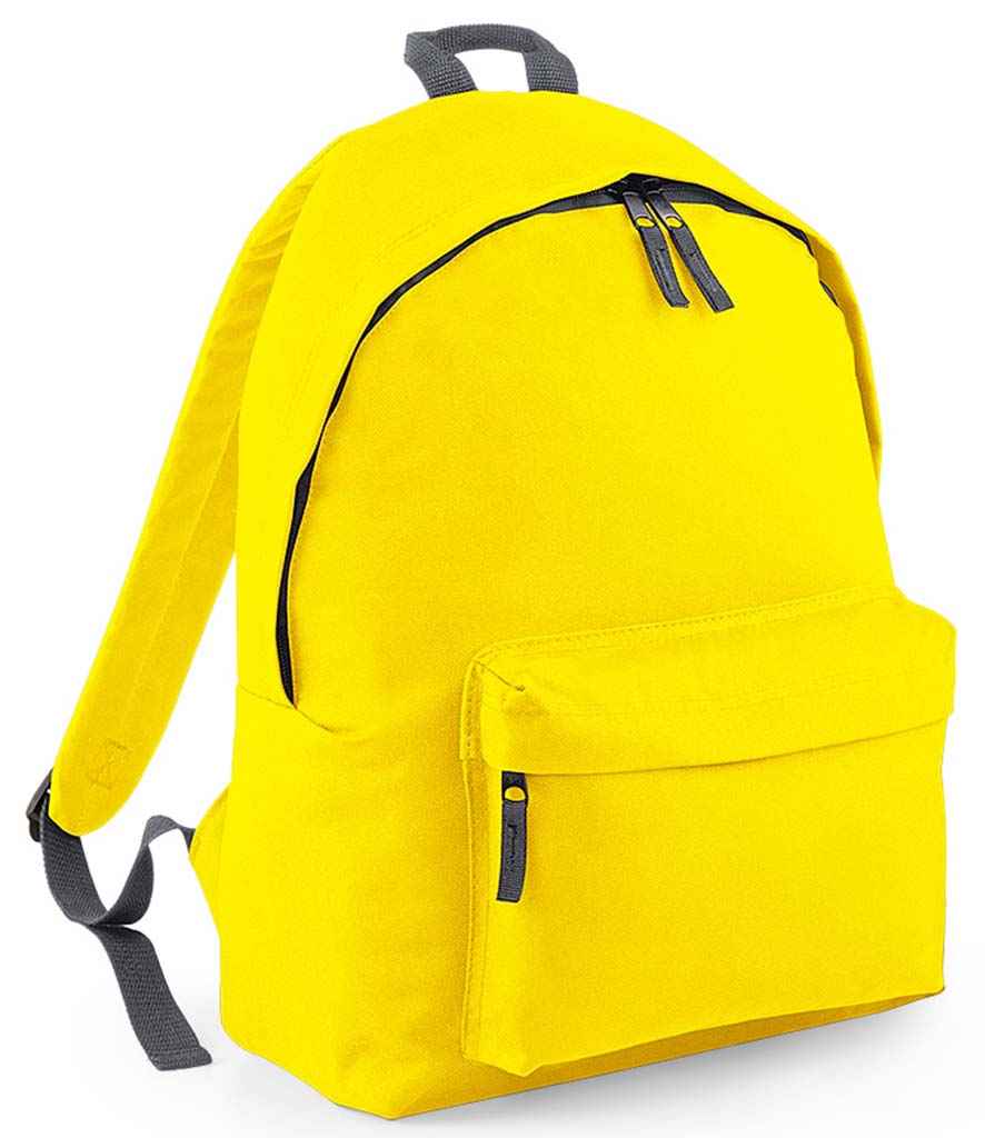 BagBase Unisex Rucksack Bg125orgp - Stylischer Alltagsrucksack In Orange/Grau, Medium