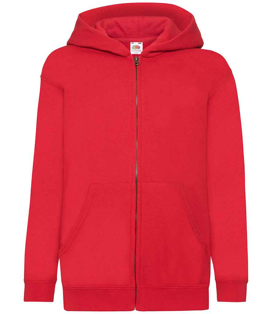 Fruit Of The Loom Kids' Hooded Sweatshirt - Deep Navy, Hoodie With Pocket & Ribbed Cuffs