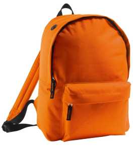 BagBase Unisex Rucksack Bg125orgp - Stylischer Alltagsrucksack In Orange/Grau, Medium