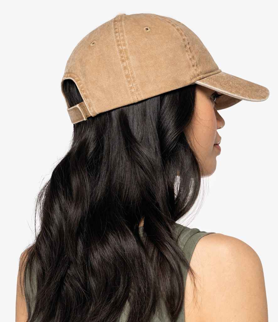 Ashen Fane Superior Garment Washed Cotton Twill Adjustable Army Cap - Dark Brown, Low Profile, Hook & Loop Closure