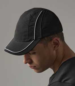 Beechfield B010.CSR - Cappellino Da Baseball 5 Pannelli In Cotone, Nero, Taglia Unica Con Chiusura In Velcro - 5