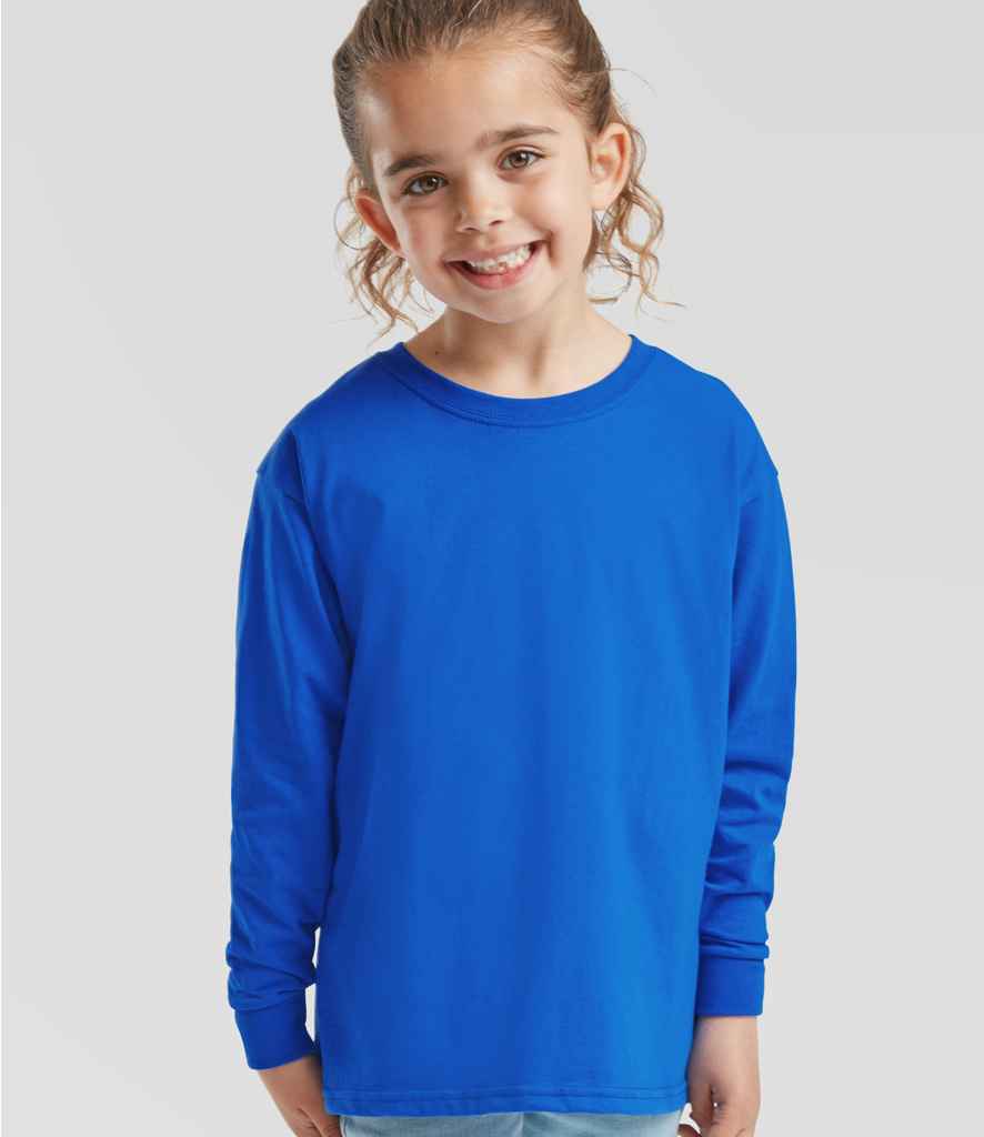 T-shirt Manches Courtes 100% Coton Fruit Of The Loom Pour Garçon - Taille M (8 Ans) - Blanc Classique