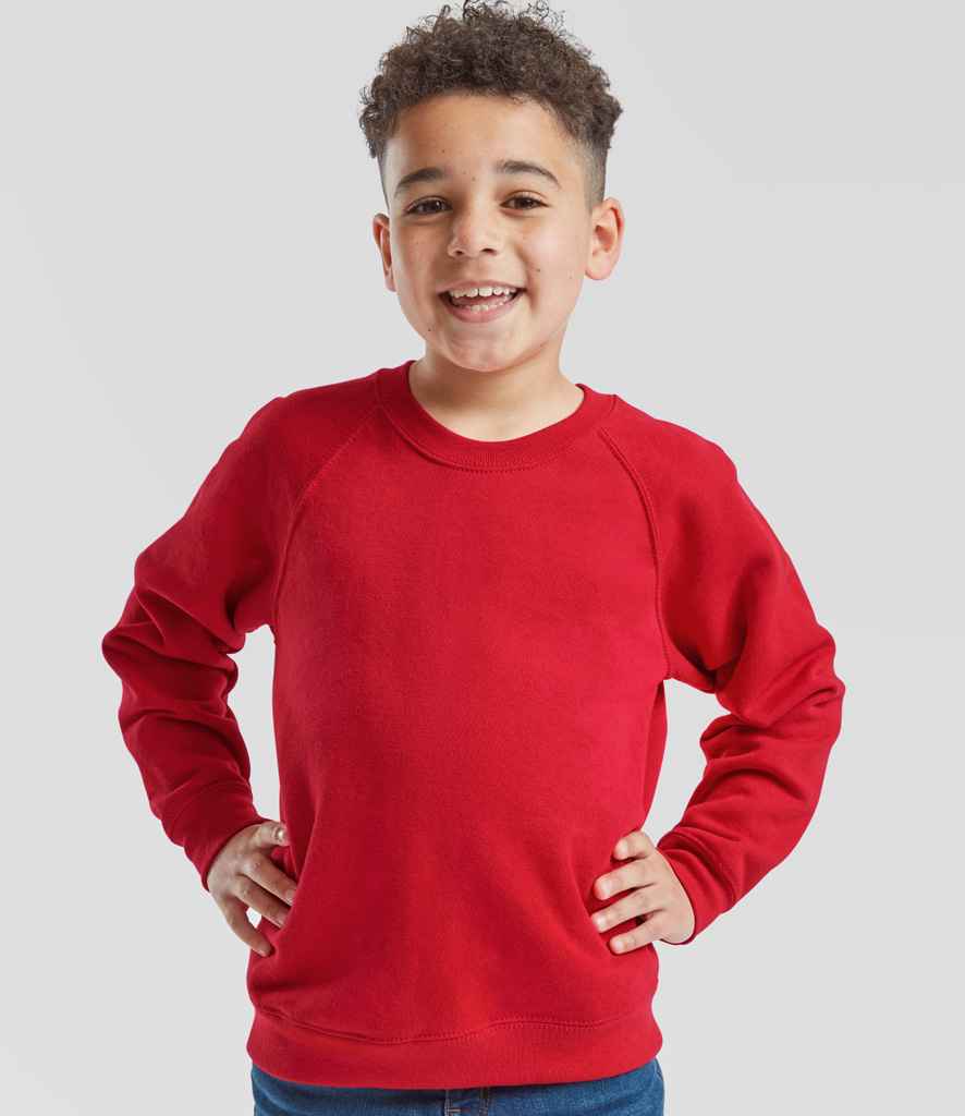 Fruit Of The Loom Felpa Classica Uomo Raglan, Manica Lunga, Borgogna, XXL - 4