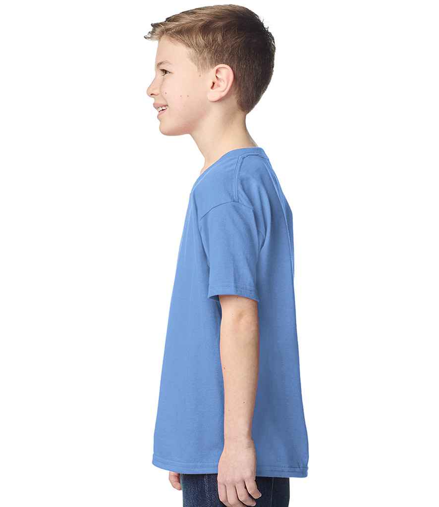 Gildan Children's Heavy Cotton T-Shirt - Unisex XL In Carolina Blue, Taped Neck, 100% Cotton For Comfort