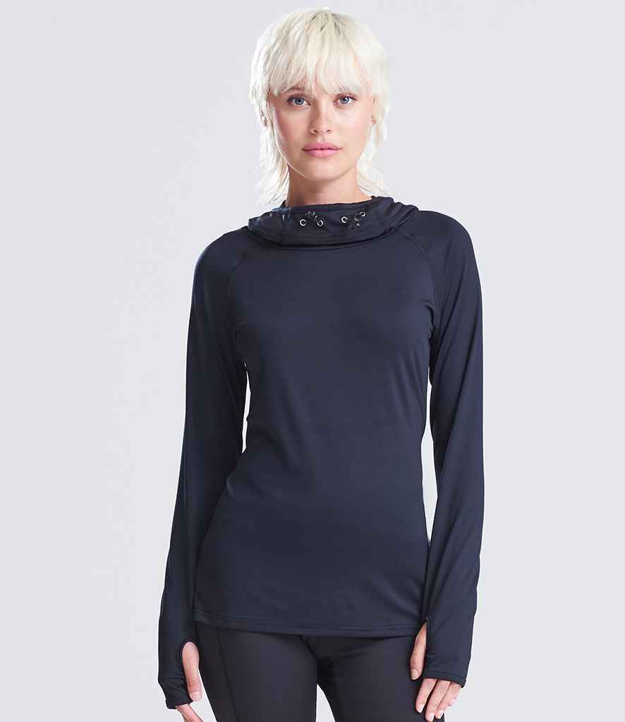 HAWKSPORTS Ladies Cool Cowl Neck Top front view