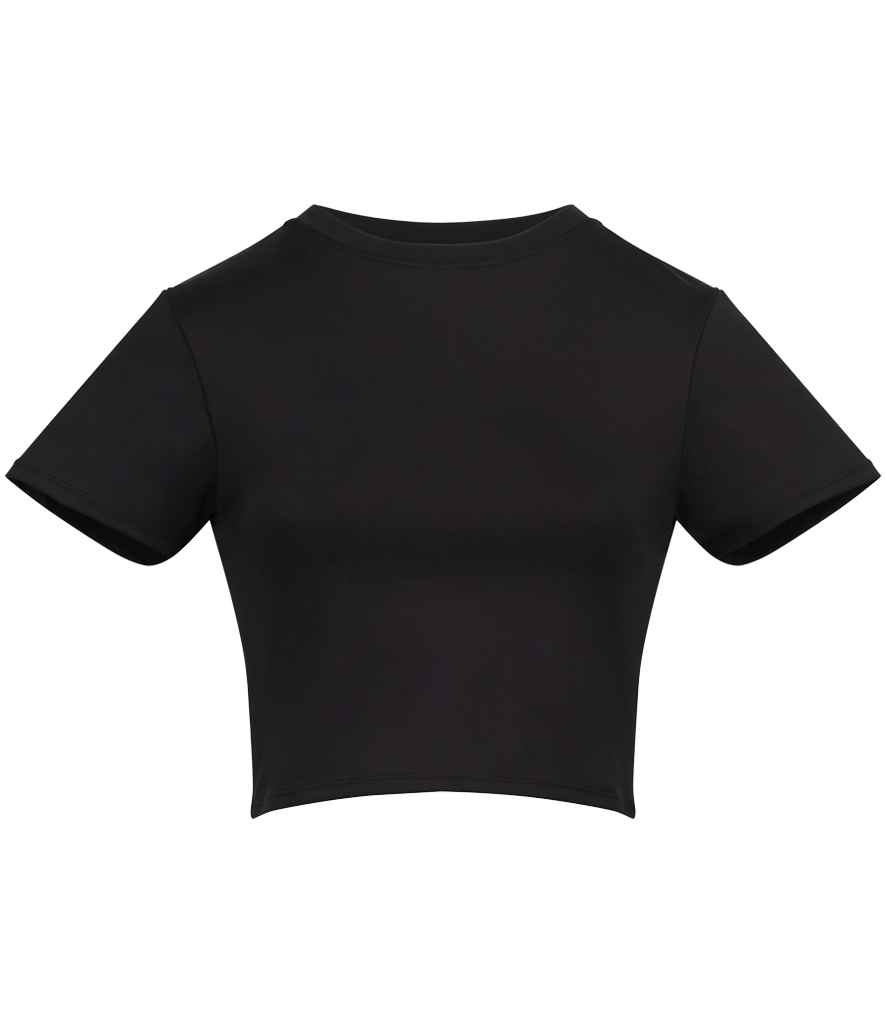 Ladies Cool Recycled Cropped T-Shirt front view