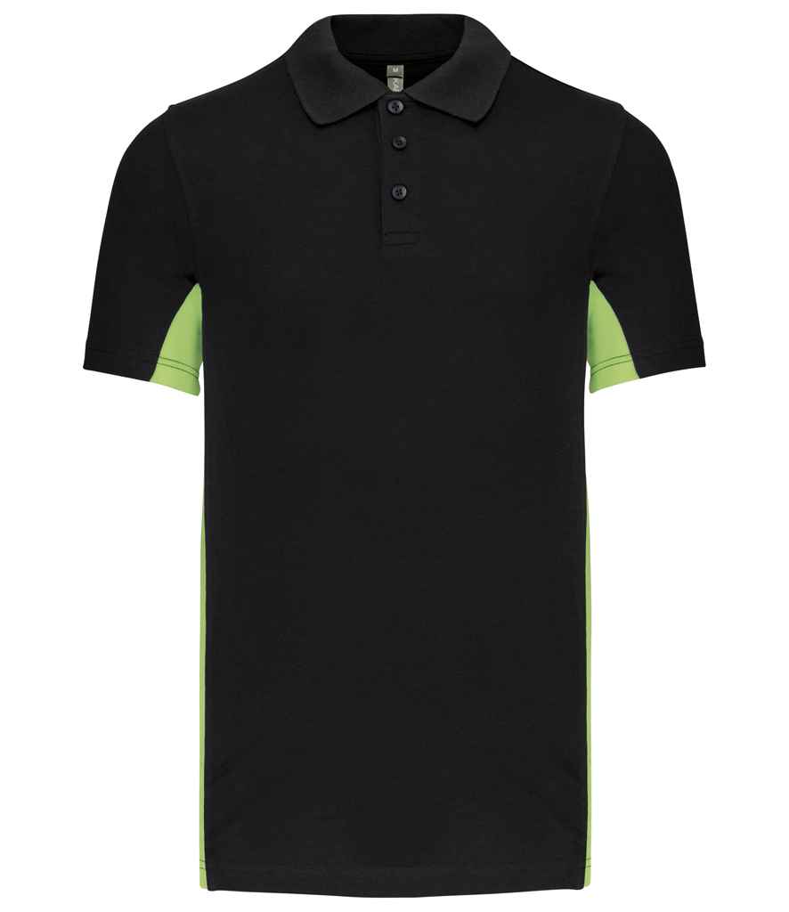 Flag Poly/Cotton Piqué Polo Shirt front view