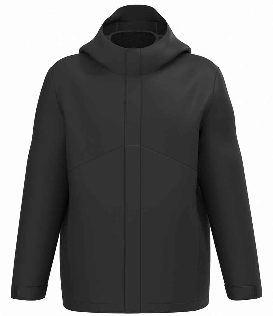 Unisex 3-in-1 Two Tone Hooded Parka Jacket front view