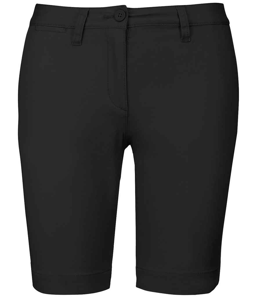 Ladies Chino Bermuda Shorts front view