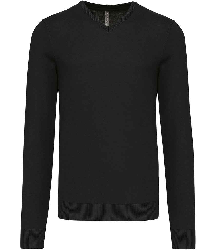 Cotton Acrylic V Neck Sweater front view