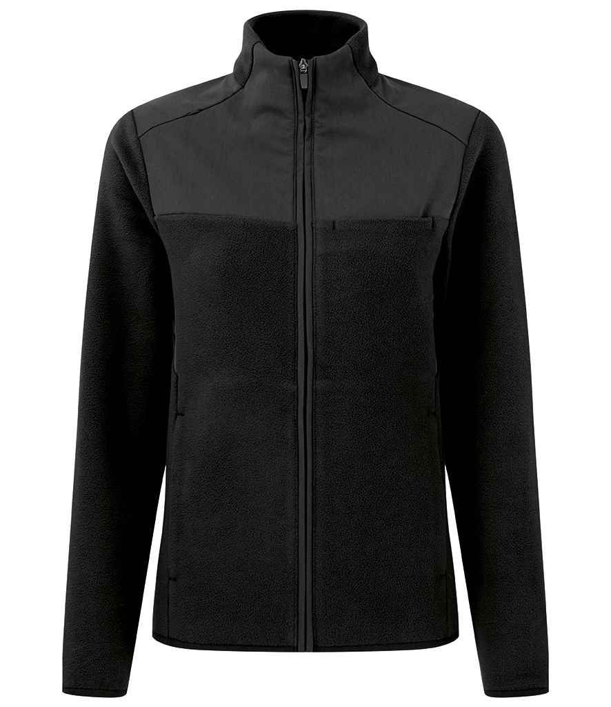 Ladies Agility Panelled Fleece Jacket front view