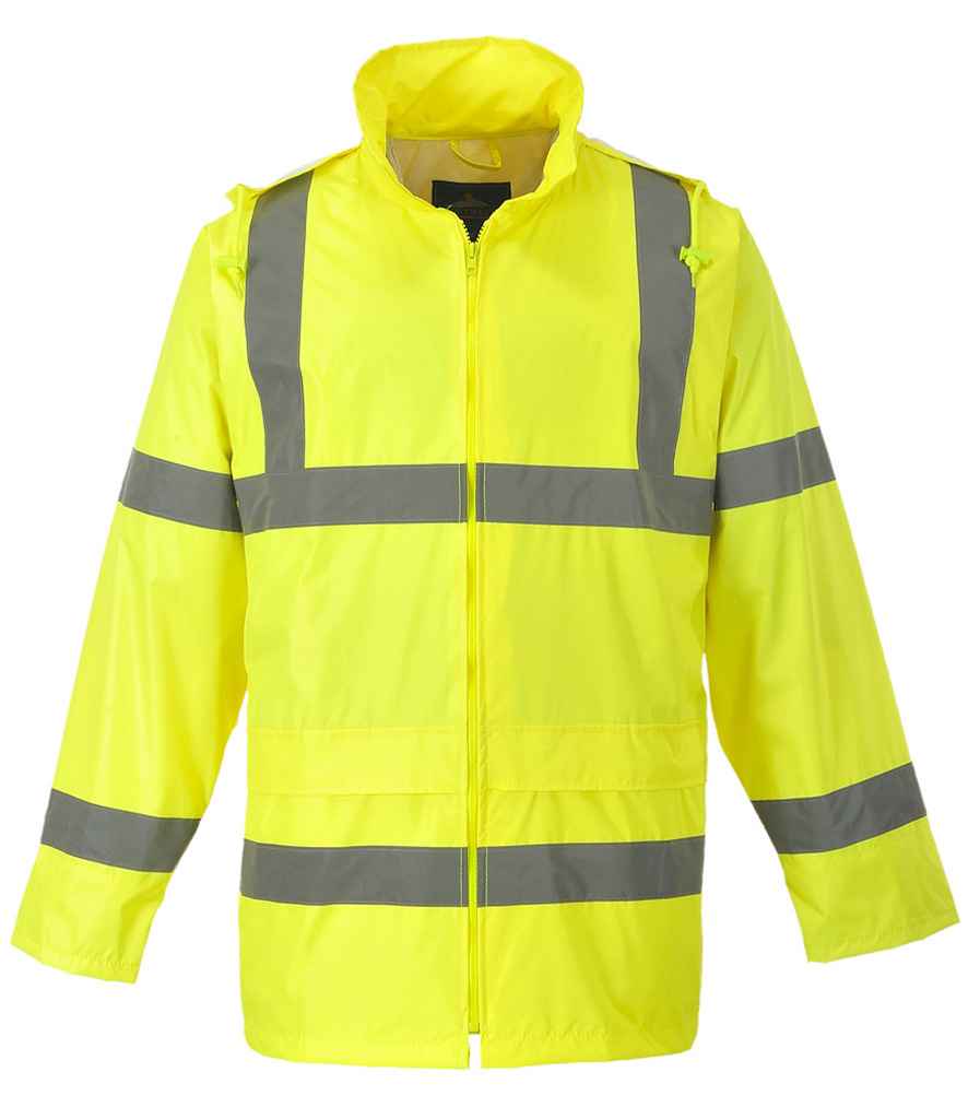 Portwest Hi-Vis Rain Jacket front view
