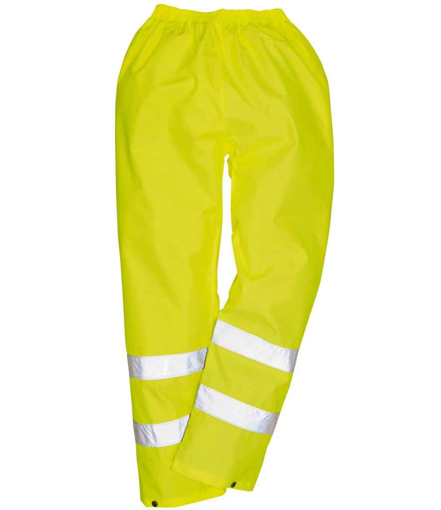 Portwest Hi-Vis Rain Trousers front view