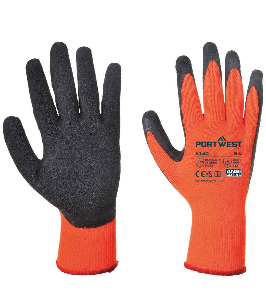 Portwest Thermal Grip Gloves front view