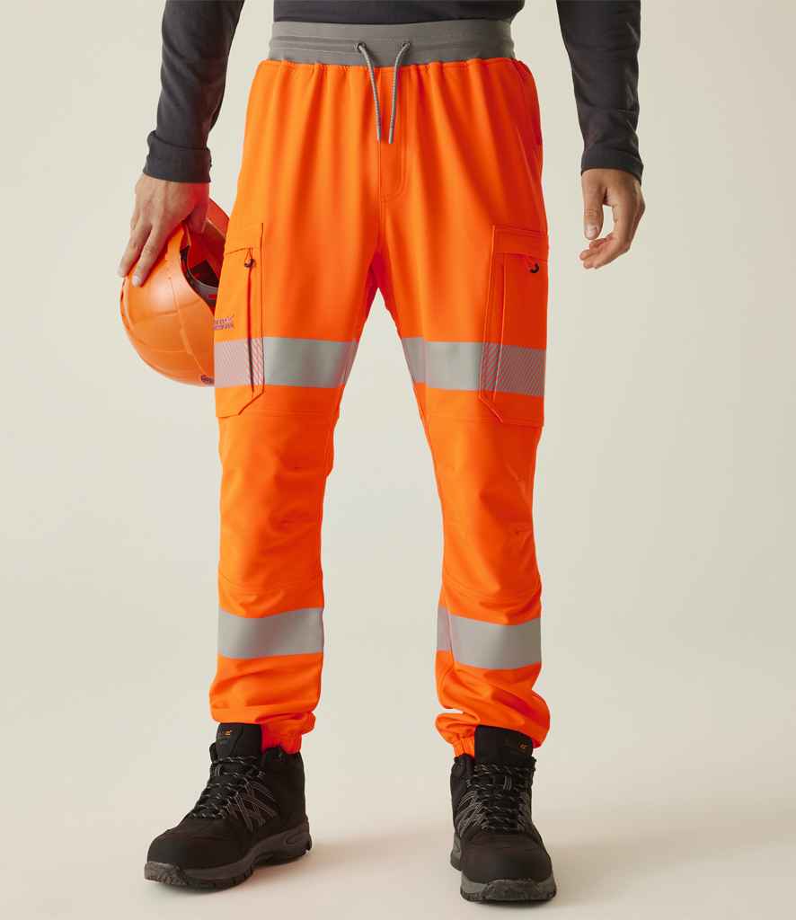 Regatta High Visibility Prolite Stretch Jog Pants front view