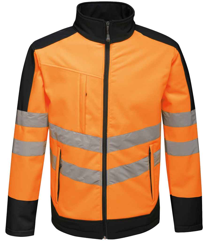 Regatta High Visibility Pro Soft Shell Jacket front view