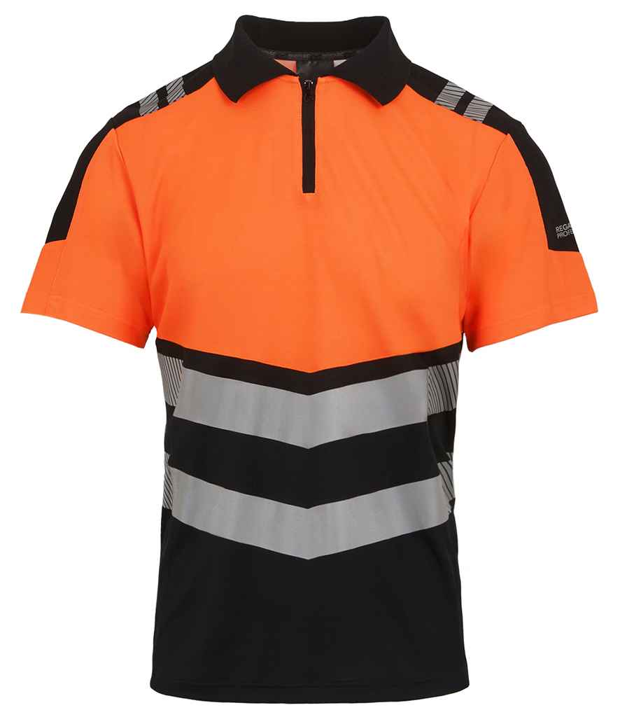 Regatta High Visibility X-Pro Polo Shirt front view