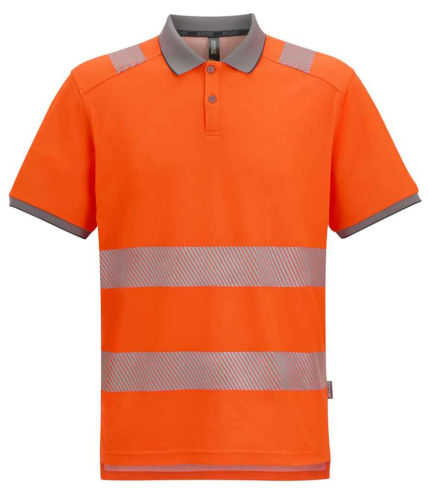Regatta High Visibility Pro Comfort Polo Shirt front view