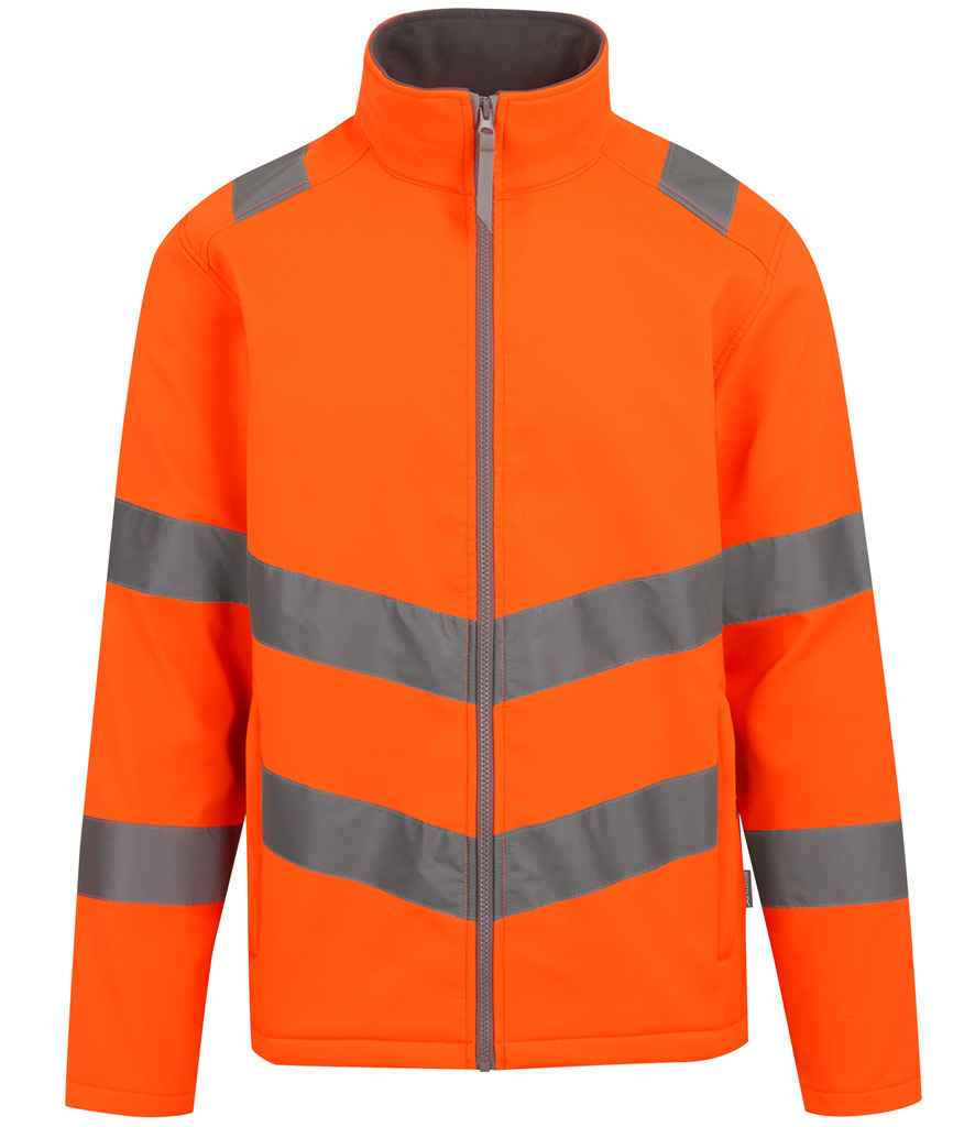 Regatta High Visibility Pro Contract Ablaze Soft Shell Jacket front view