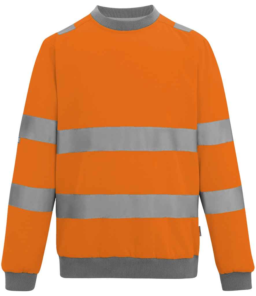 Regatta High Visibility Pro Contract Crew Neck Sweatshirt front view