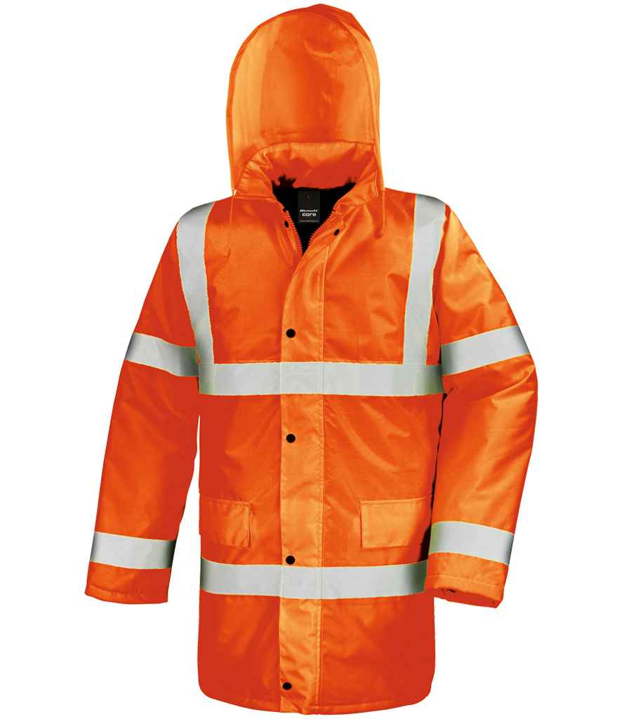 Result Core Hi-Vis Motorway Coat front view