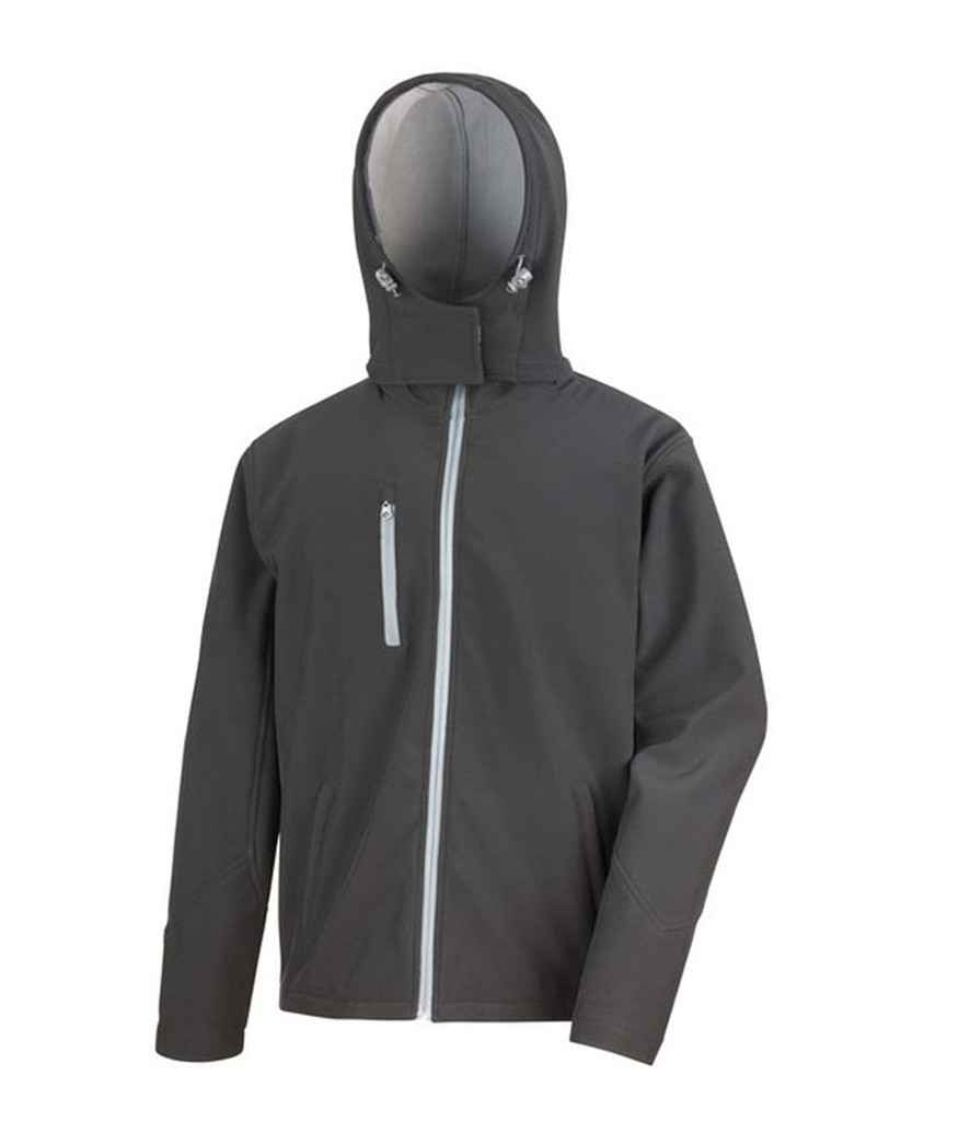 HAWKSPORTS Hooded Three Layer Soft Shell Jacket front view