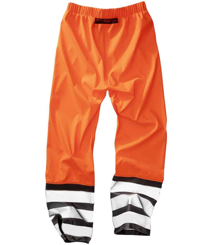 Result Recycled Heavy Duty Prism PU Safe and Dry Trousers front view