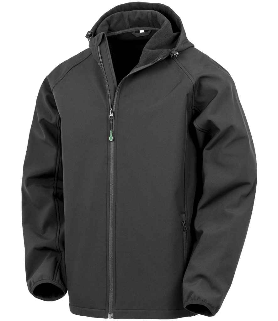 HAWKSPORTS Three Layer Printable Hooded Soft Shell Jacket front view