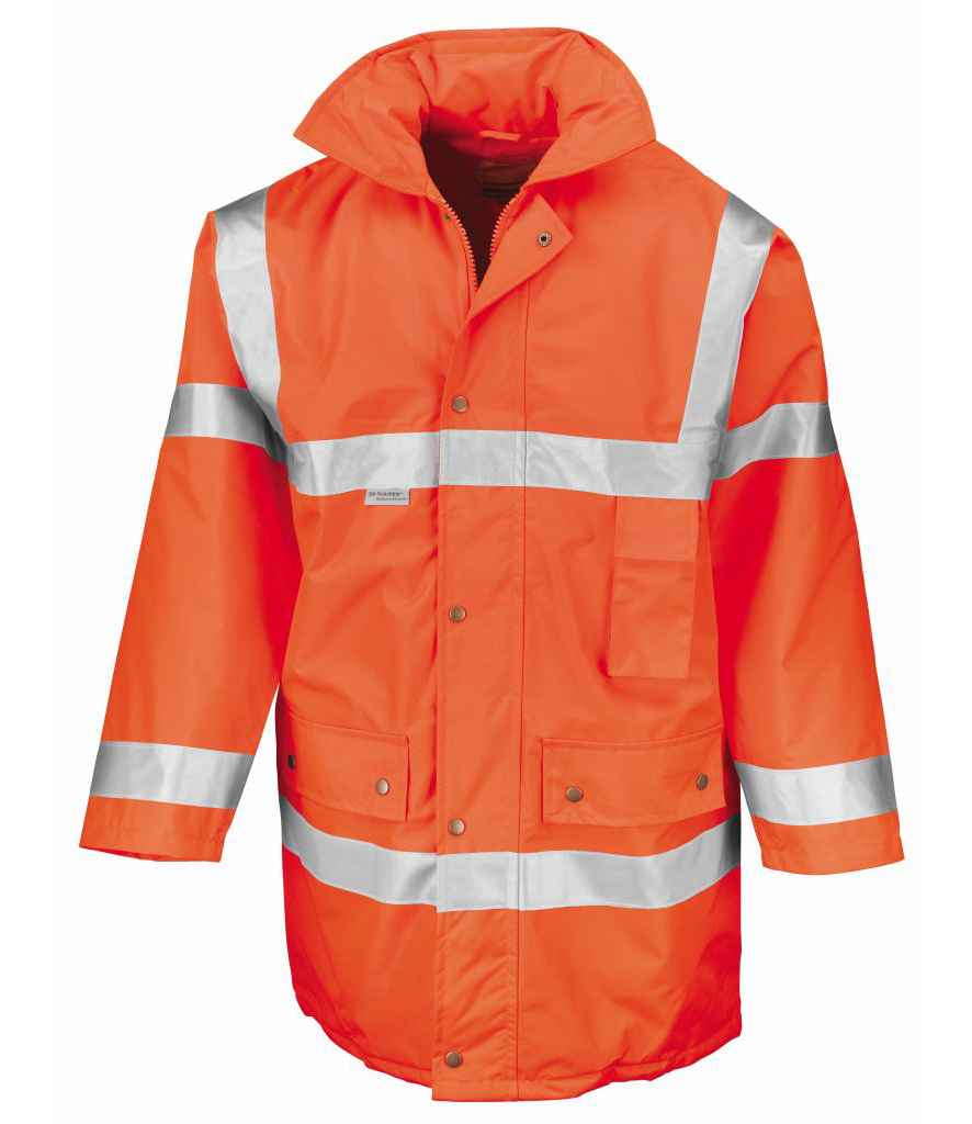 Result Safe-Guard Hi-Vis Safety Jacket front view
