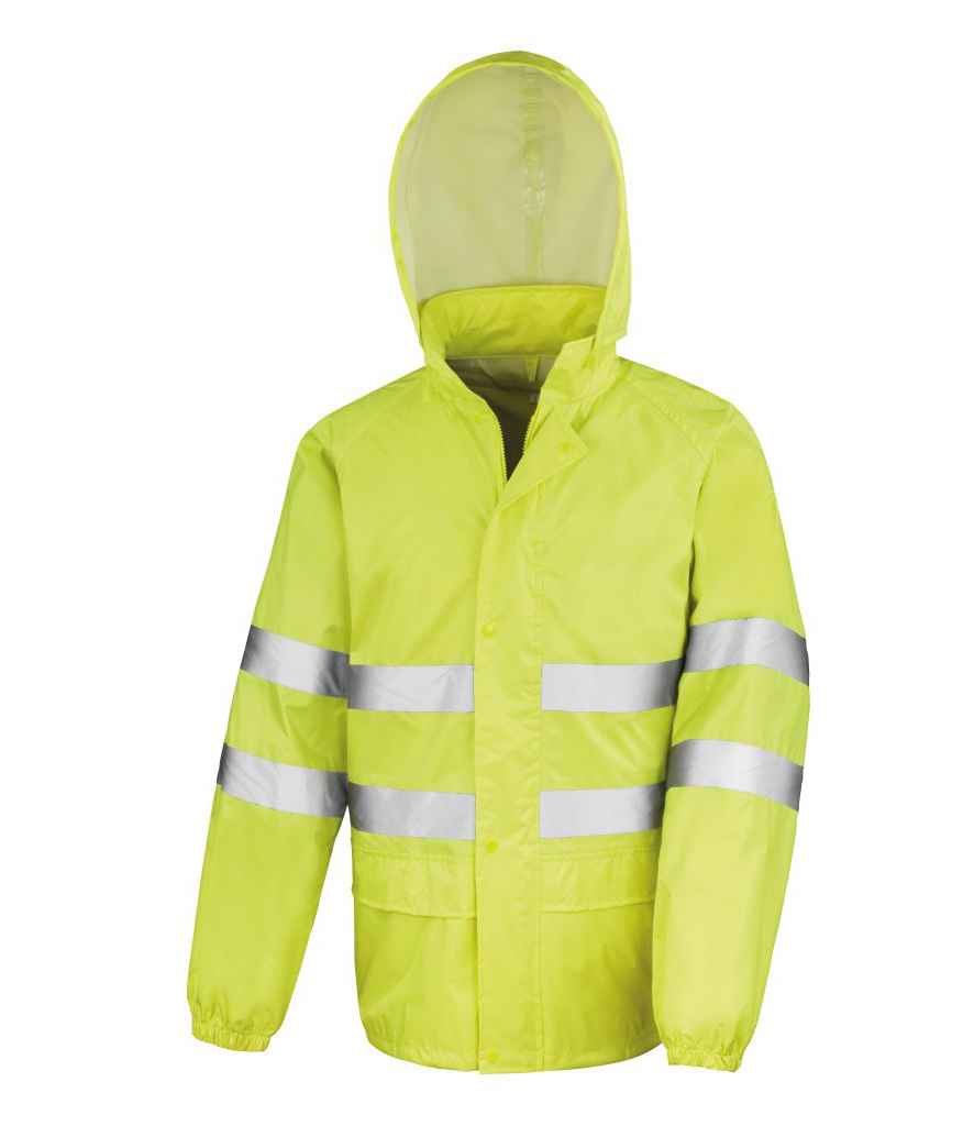 Result Safe-Guard Hi-Vis Waterproof Suit front view
