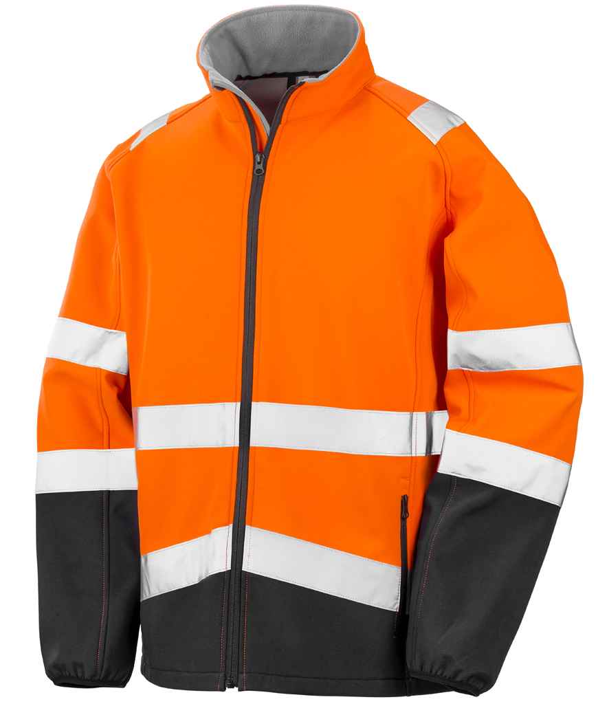Result Safe-Guard Printable Safety Soft Shell Jacket front view