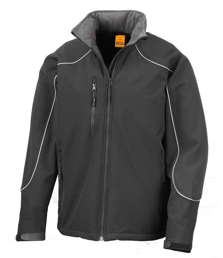 Hooded Soft Shell Jacket front view