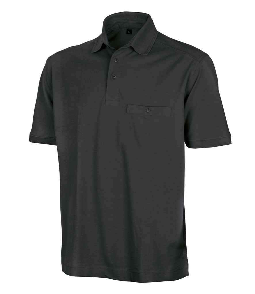 Apex Pocket Piqué Polo Shirt front view