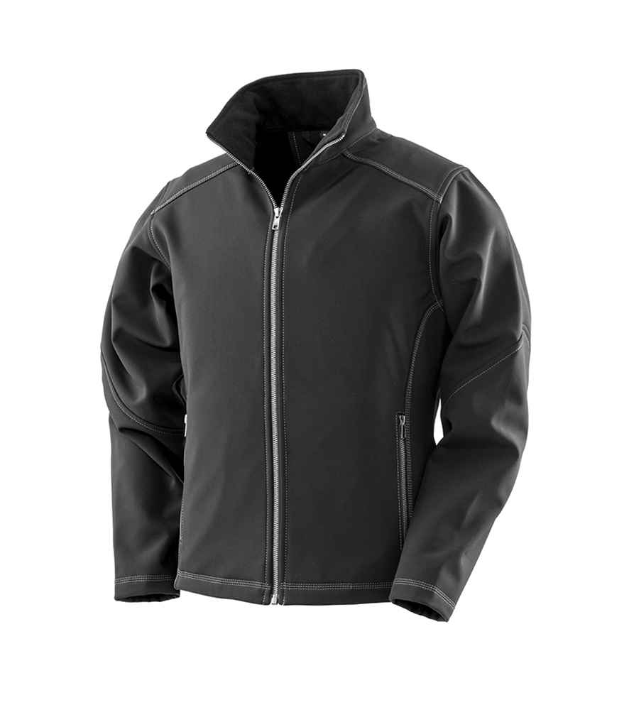 Ladies Treble Stitch Soft Shell Jacket front view