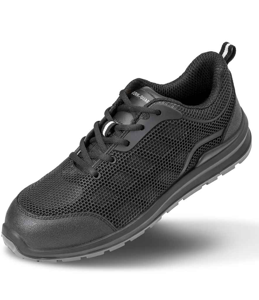 Result Work-Guard All Black Safety Trainers front view