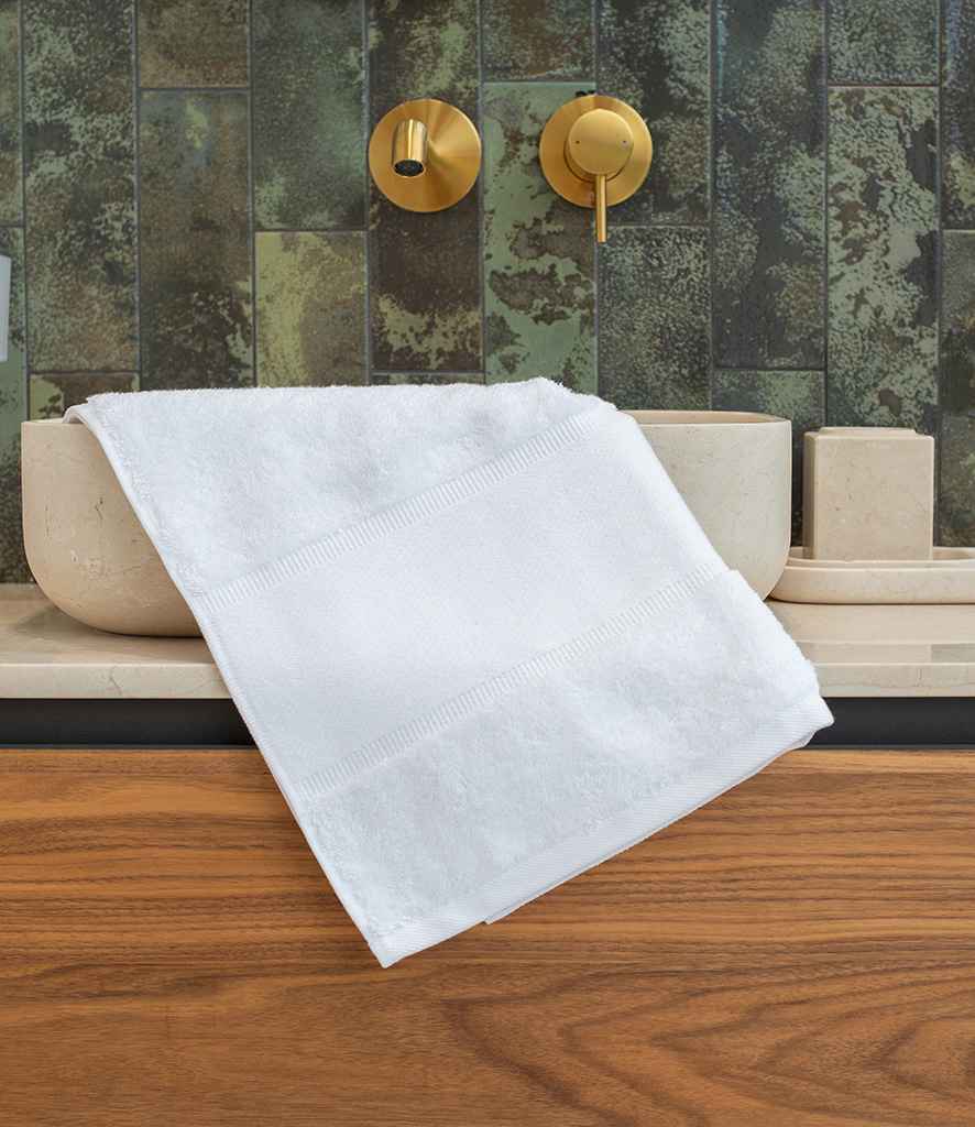 Organic Printable Border Hand Towel front view