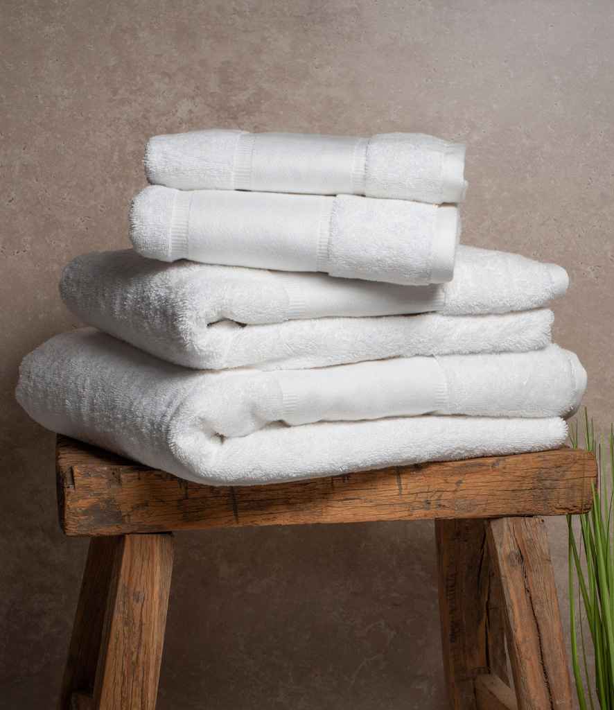 Organic Printable Border Guest Towel front view