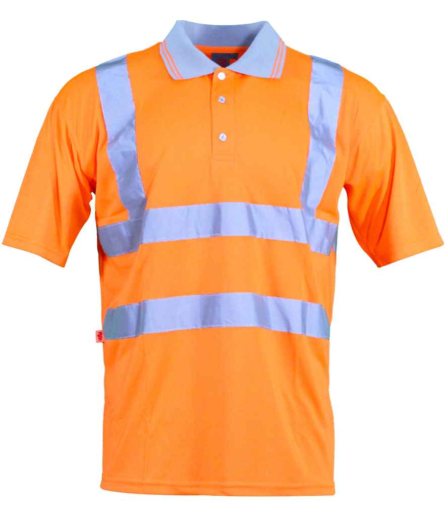 Warrior Hi-Vis Polo Shirt front view