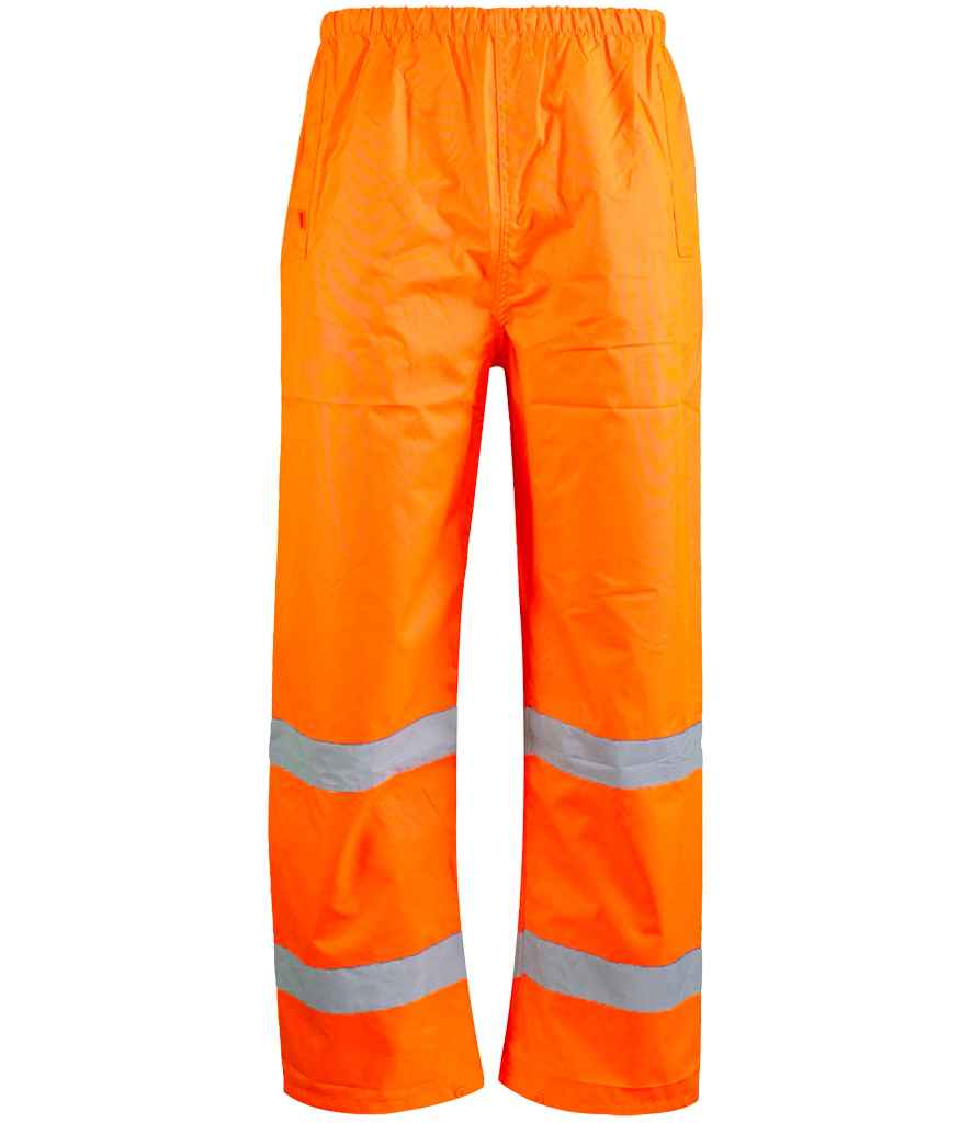 Warrior Hi-Vis Overtrousers front view