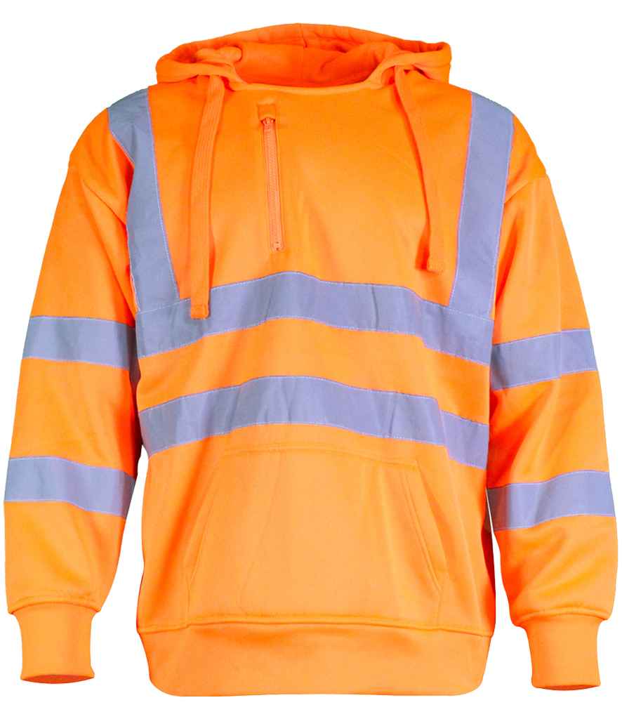 Warrior Hi-Vis Pull On Hoodie front view