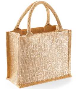 Sac shopping en toile de jute avec poche avant en coton At home - Cré'easy