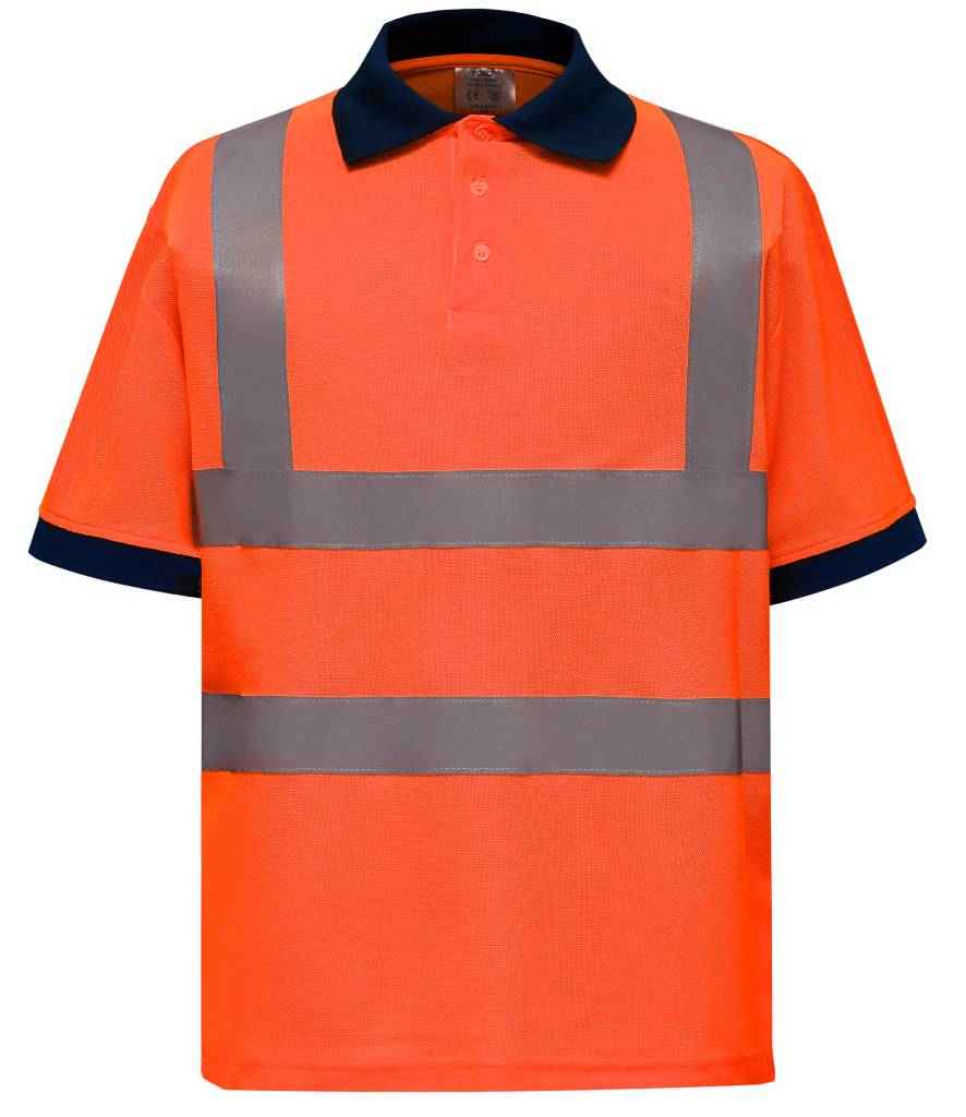 Yoko Hi-Vis Polo Shirt front view