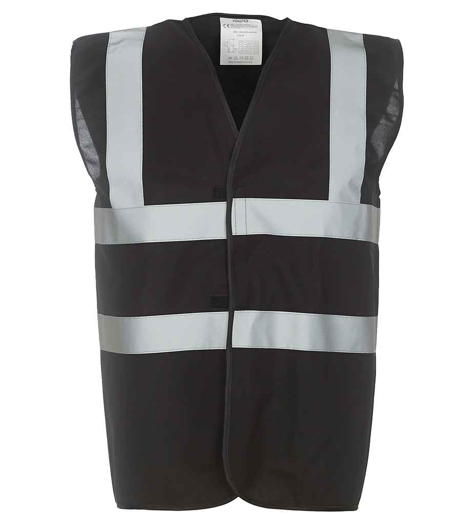 Yoko Hi-Vis Two Band and Braces Waistcoat front view