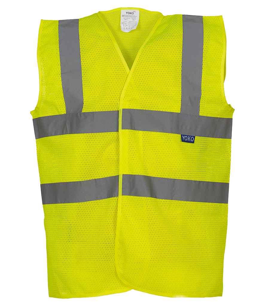 Yoko Top Cool Open Mesh Waistcoat front view