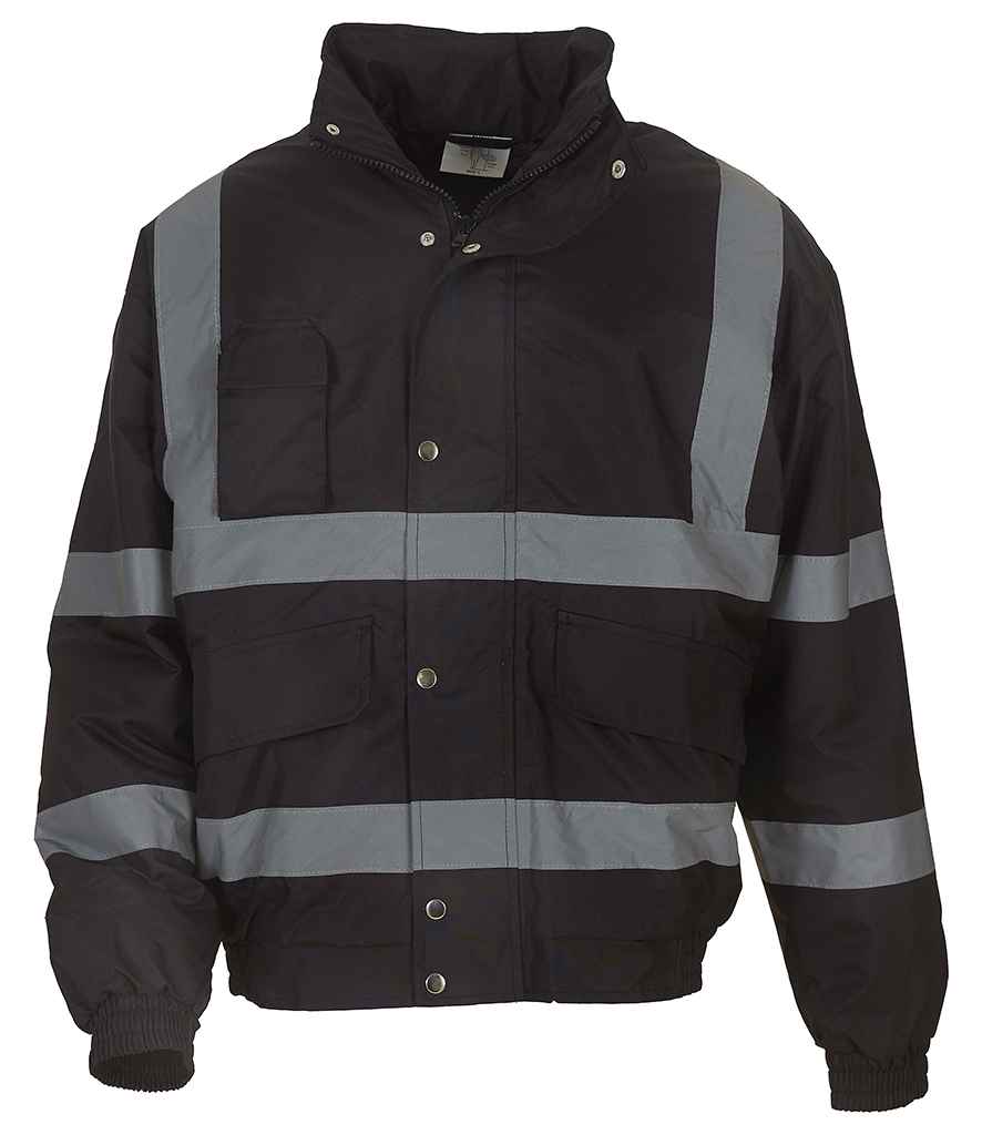 Yoko Hi-Vis Classic Bomber Jacket front view
