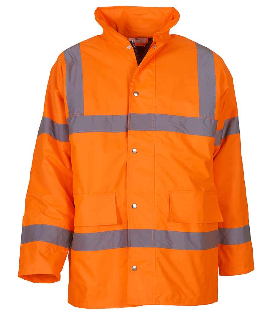 Yoko Hi-Vis Classic Motorway Jacket front view