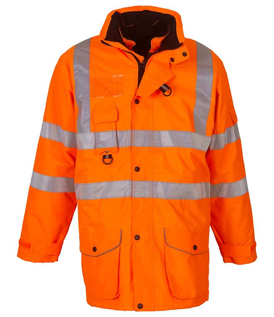 Yoko Hi-Vis Multi-Function 7-in-1 Jacket front view