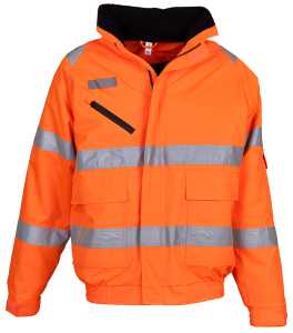 Blouson Bomber HiVis 3 En 1 Portwest - Orange Taille S - Protection Froid -40°C - Haute Visibilité