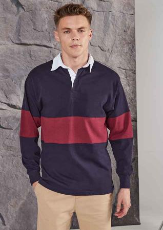 Front Row Super soft long sleeve rugby shirt Navy 